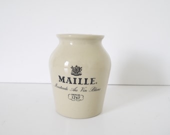 Botella de mostaza de piedra vintage francesa digoin gres