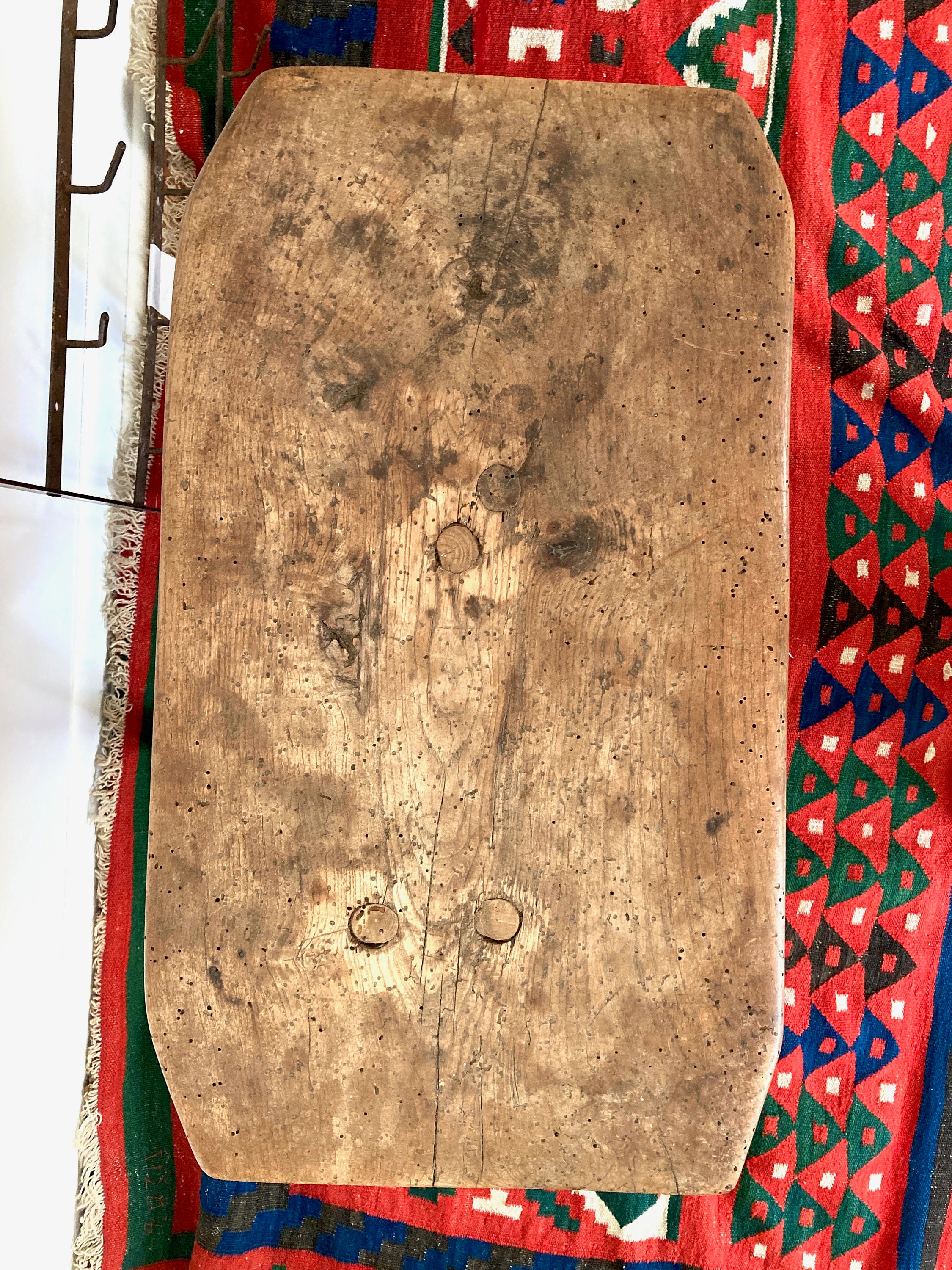 Primitive Wooden Milking Stool Bench Farmhouse French Vintage - Etsy