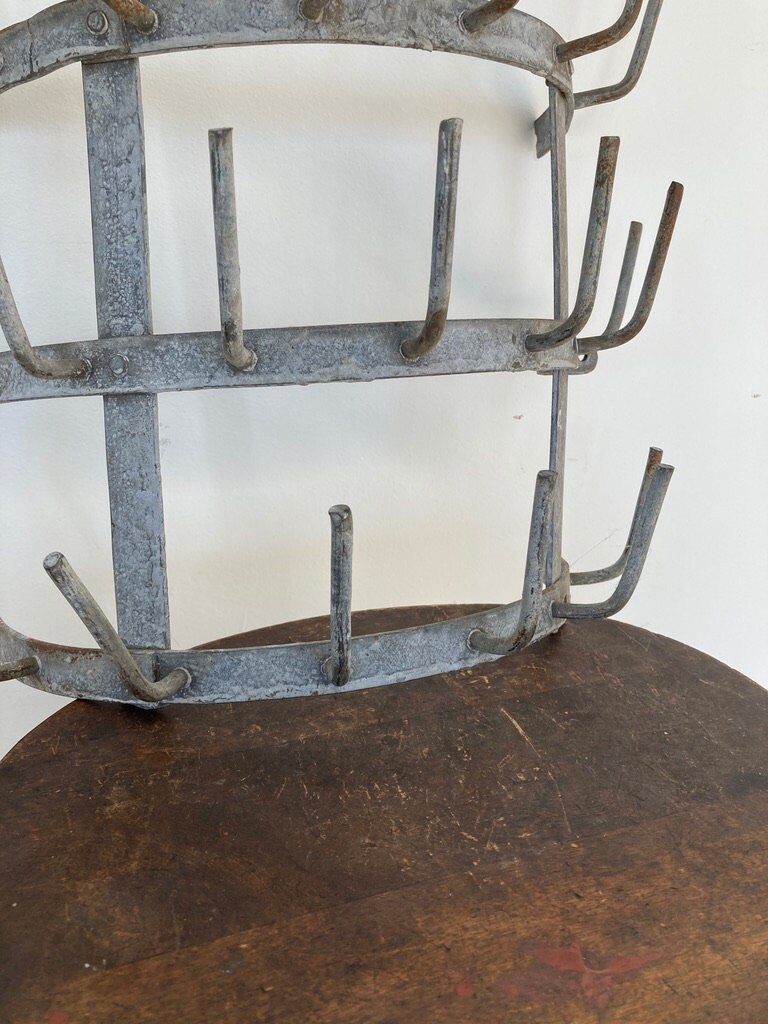 French Vintage Wine Bottle Dryer Wall Rack Wall Kitchen Mug Etsy