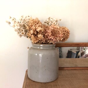 Vintage large crock french vinegar crock jug earthenware Grés