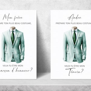 Witness request card - groomsman request card - personalized request card - wedding witness request - groomsman request