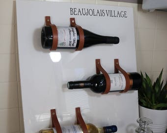 Leather suspension strips for bottles, leather straps for decoration