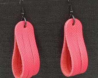 Leather earrings