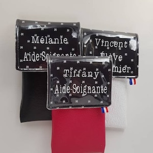 Nurse pouch. Personalized caregiver pouch. Blouse pocket. Pen pouch