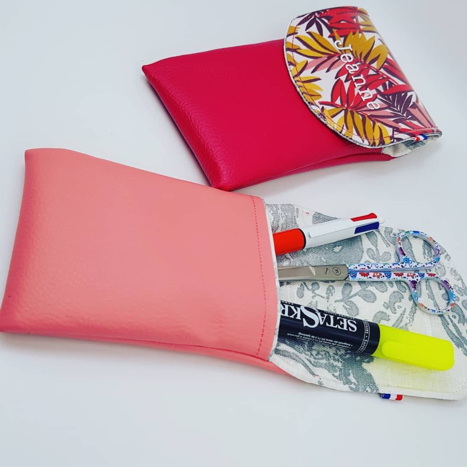 Pochette infirmière. Pochette avec fermeture aimantée. Etsy France