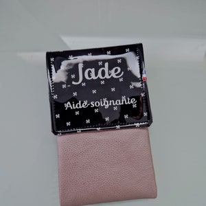 Pochette infirmière. Pochette personnalisée soignant. Pochette pour blouse. Pochette pour stylos