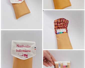 Nurse pouch. Personalized caregiver pouch. Caregiver pouch. Blouse pocket. Phone pouch.