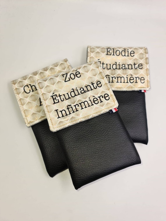 Pochette aimantée et personnalisée pour infirmière, aide soignant