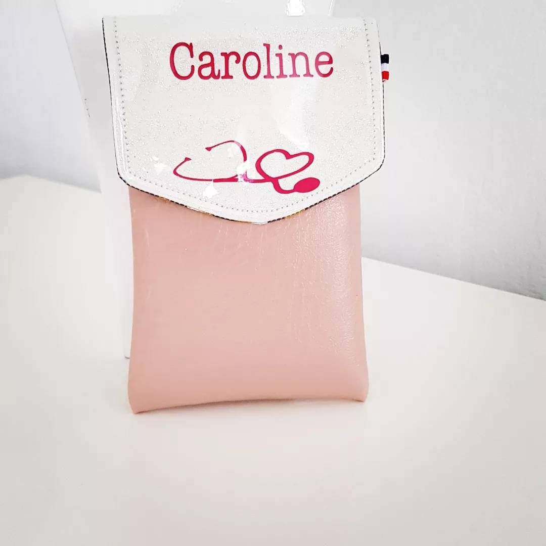 Pochette infirmière. Pochette personnalisée aidesoignante. Pochette