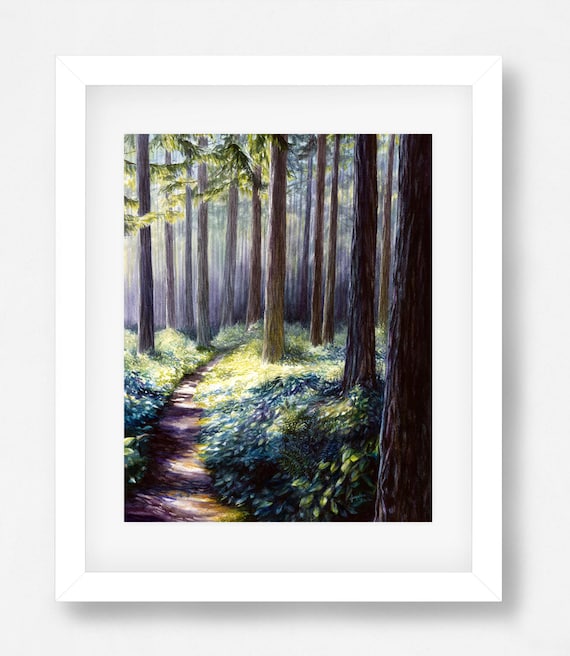 Watercolor Print - "Northwest Sunlight" by Pacific Northwest Artist, Jacqueline Tribble