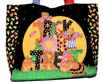 Kids Halloween Tote – Trick or Treat Candy Bag (13x13 inch)