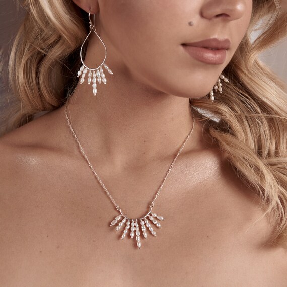 Pearl Necklace Sterling Silver You Are 