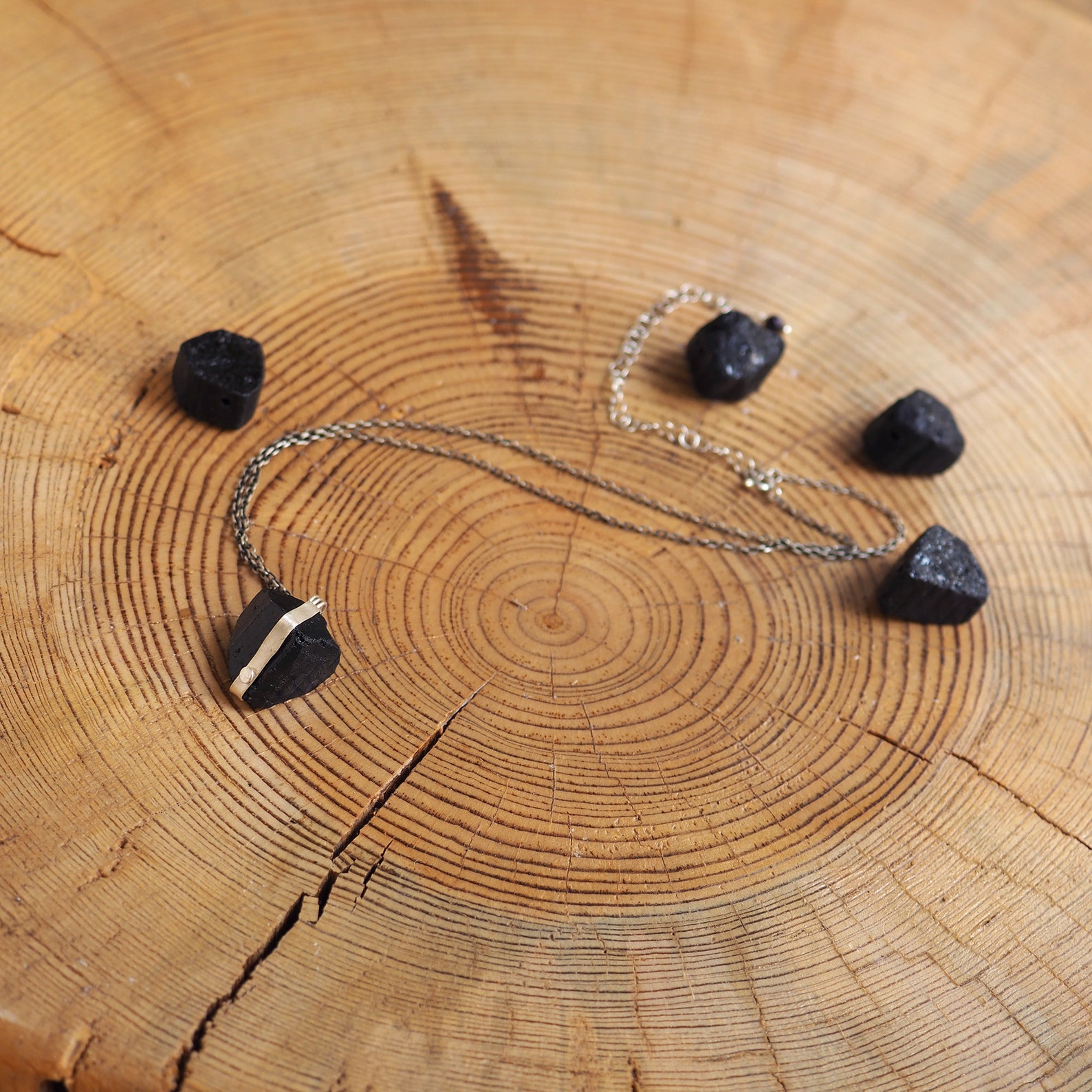 Pendant Necklace Black Tourmaline – Twigs & Stones