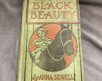 Black Beauty By Anna Sewell Rare Cover Early 1900s Undated  Vintage Antique