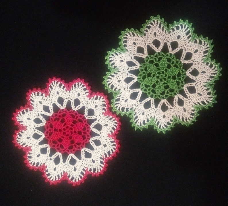 Mini Crochet Doily 67 Crochet Doilies coastersmall Etsy