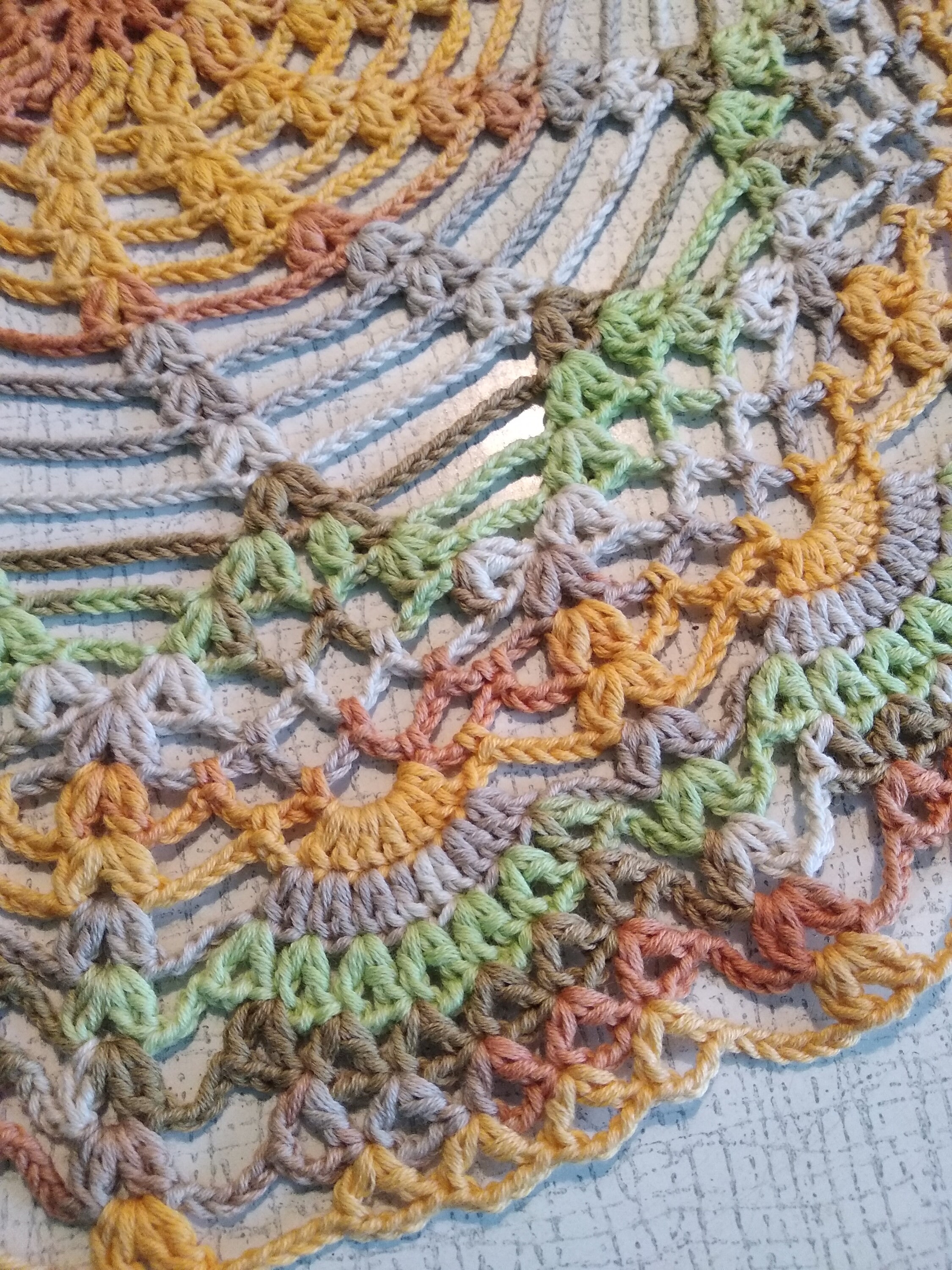 Colored Crochet Doily medium Doily home Decor Cocoa Etsy