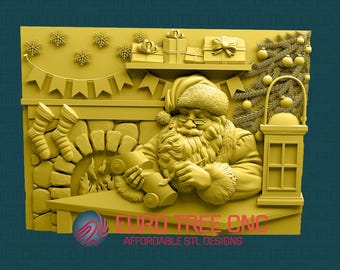 Santa Claus Christmas Toys 3D STL Model: CNC Router Files