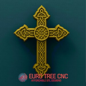 Cross 3D STL Model, CNC Router Engraver, Artcam, Aspire, CNC files, Wood, Art, Wall Decor, Cnc, Cutt3d