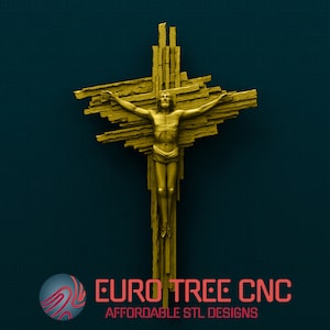 Crucifixion Jesus Christ cross religious  3D STL Model, CNC Router Engraver, Artcam, Aspire, CNC files, Wood, Art, Wall Decor, Cnc, Cutt3d