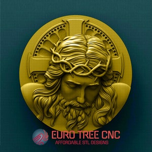 Jesus Christ crucifixion 3D STL Model, CNC Router Engraver, Artcam, Aspire, fichiers CNC, Bois, Art, Décoration murale, Cnc, Cutt3d