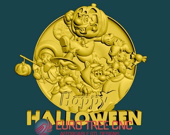 Halloween Mario Game 3D STL Model: CNC Router Files (Digital Download)