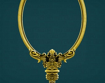 Belle Mirror Frame 3D STL Model: CNC Router Engraver File