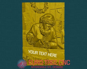Customizable Santa Claus Christmas Workshop 3D STL Model (Digital Download)