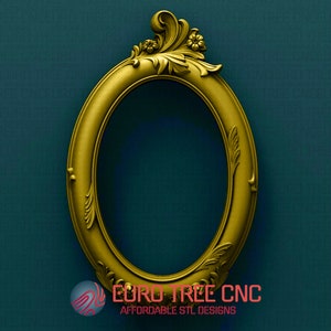 Vintage frame baroque style  3D STL Model, CNC Router Engraver, Artcam, Aspire, CNC files, Wood, Art, Wall Decor, Cnc, Cutt3d