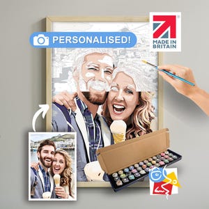 Persoonlijk schilderen op nummer | Maak van je foto een kunstwerk | Creatieve en ontspannende cadeau-idee