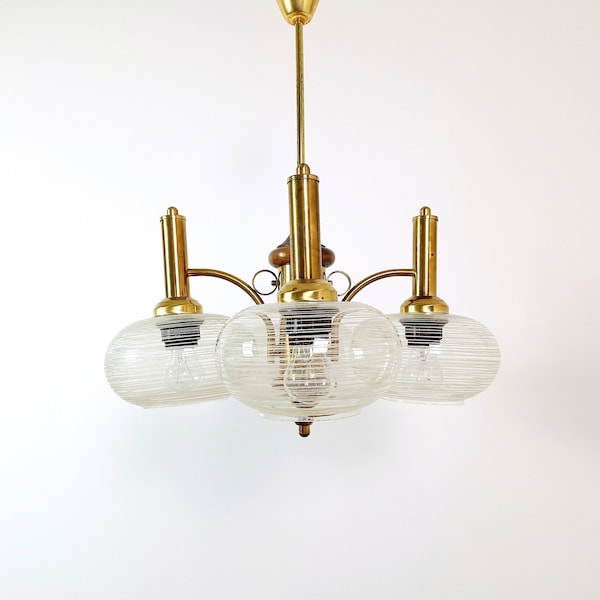 Vintage 4 Arm Sputnik Chandelier / Vintage Pendant Light / Mid Century Modern / Retro Hanging Light / Ceiling Light / Yugoslavia 70s