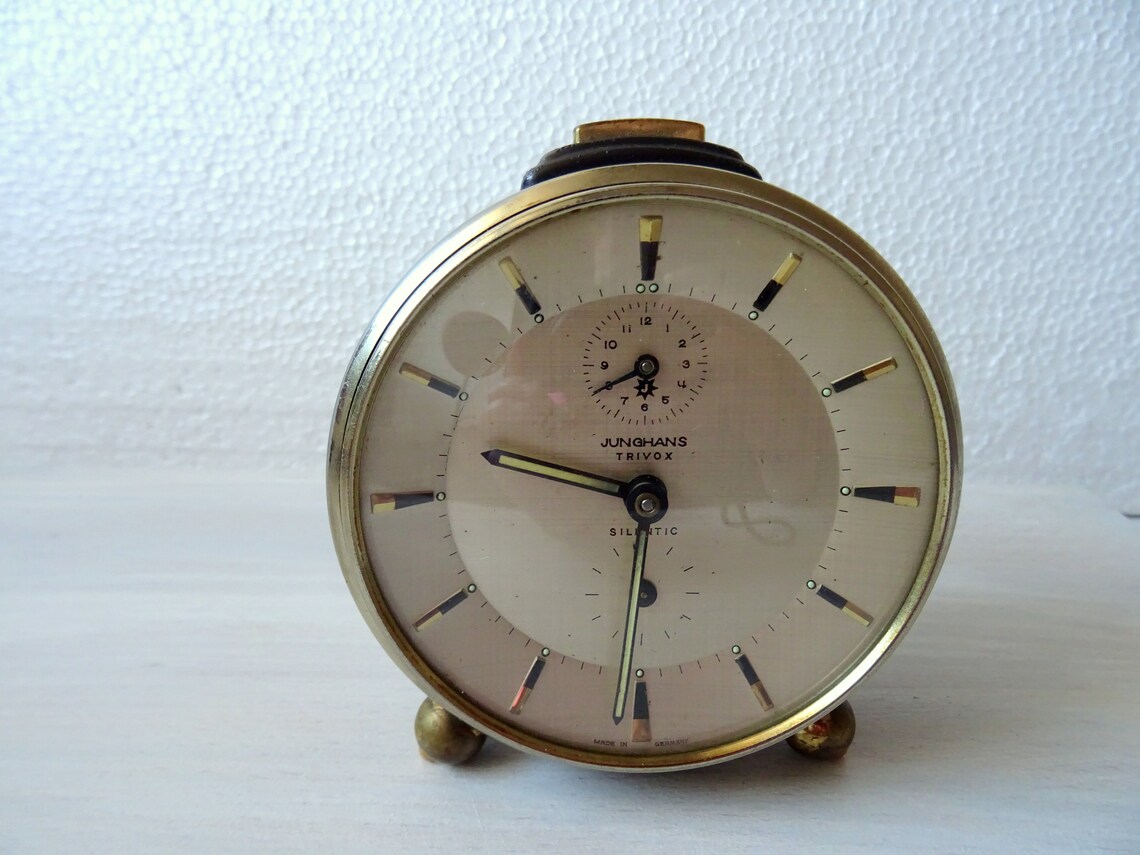 Junghans Trivox Silentic Junghans Alarm Clock Retro Wind up Etsy