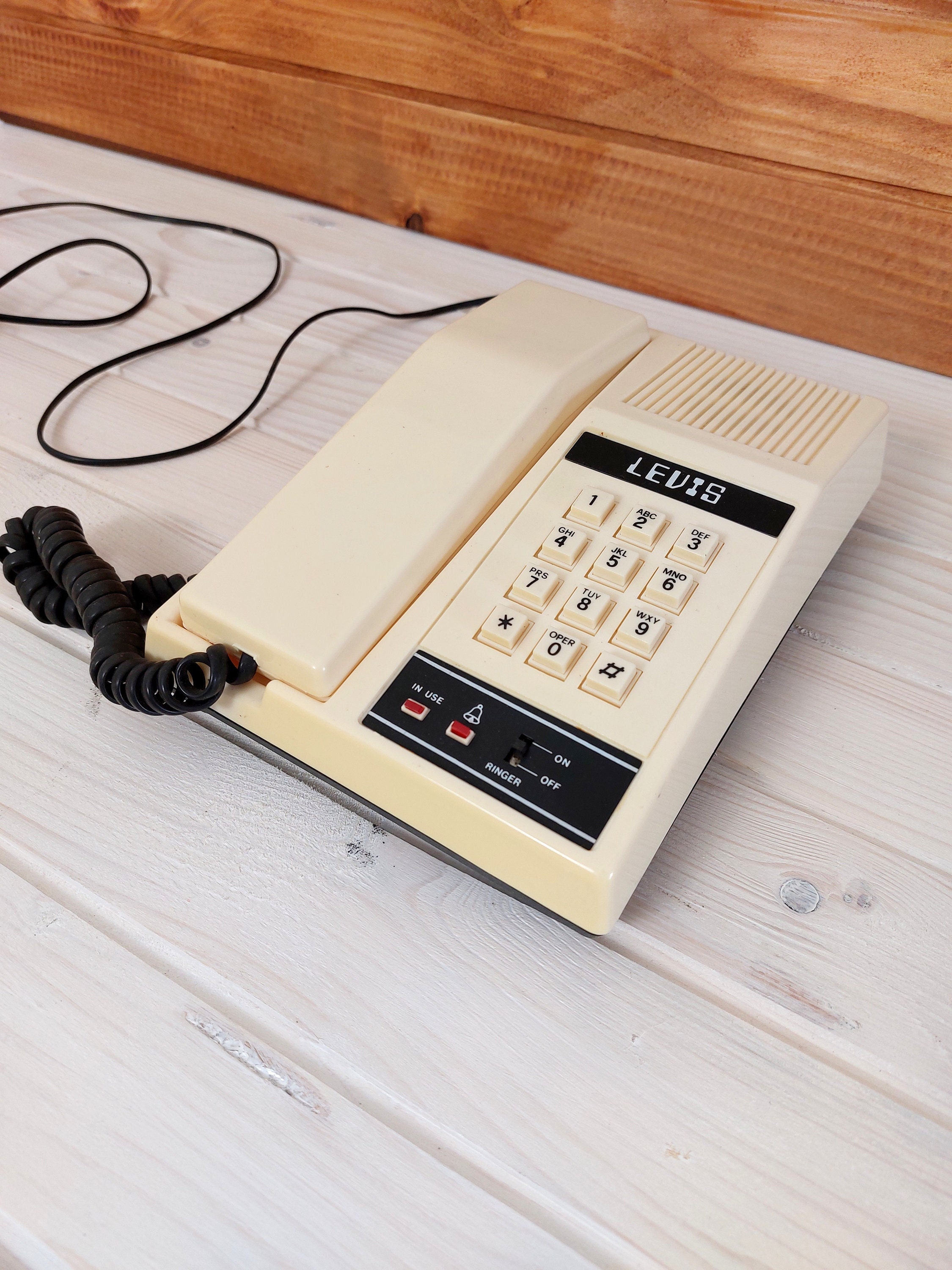 Buy Vintage Push Button Telephone Levis 90-s Home Office Online in India -  Etsy