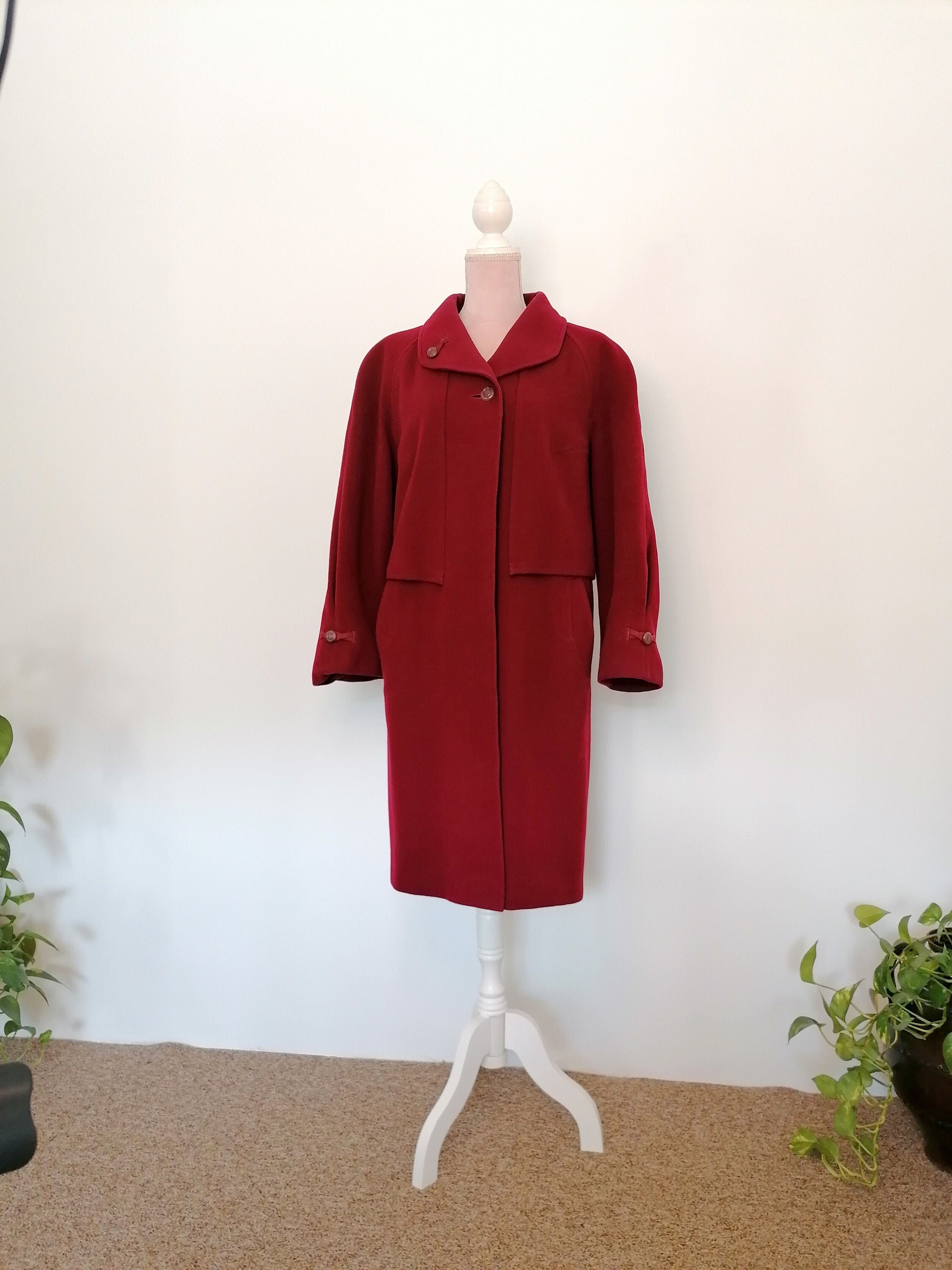 cherry red coat