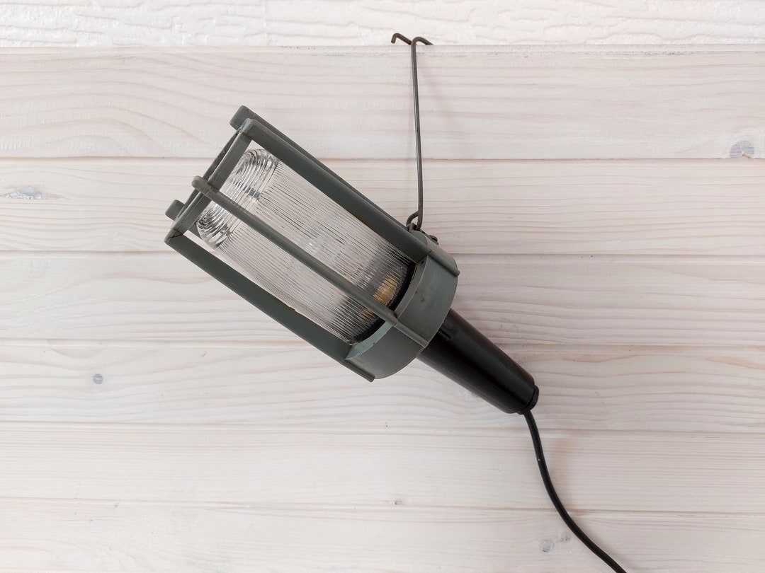 Vintage Mechanic's Work Lamp Industrial Hand Lamp Etsy