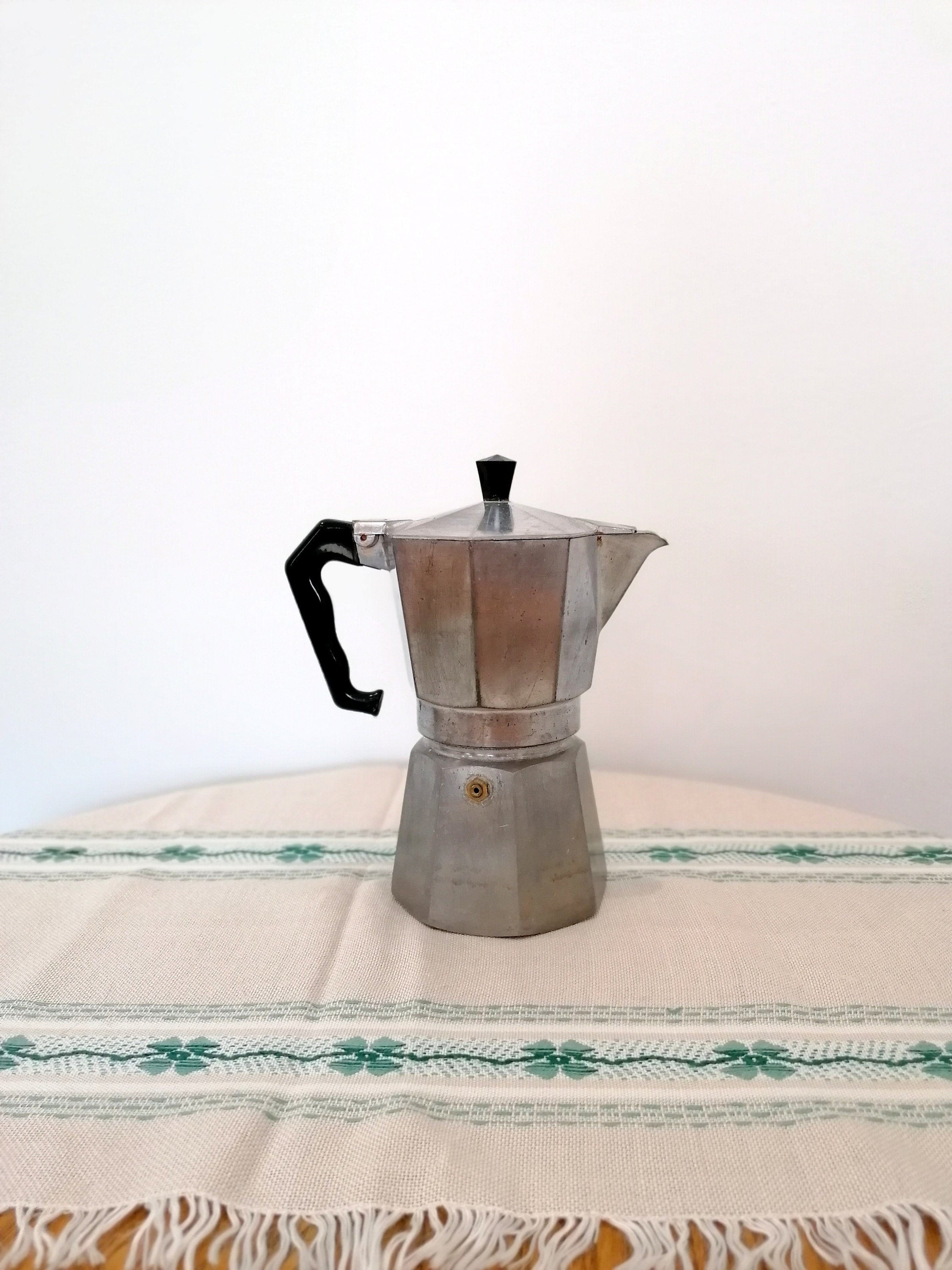 Antique Coffee Maker Made IN Italy Mocha Express Junior Express 3 Vintage