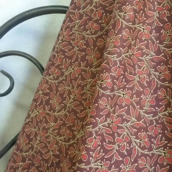 Andover's Franklin by Kathy Hall is a Burgundy Floral Quilting, Crafting, and Sewing 100 % Cotton Fabric with Free Shipping By the Yard