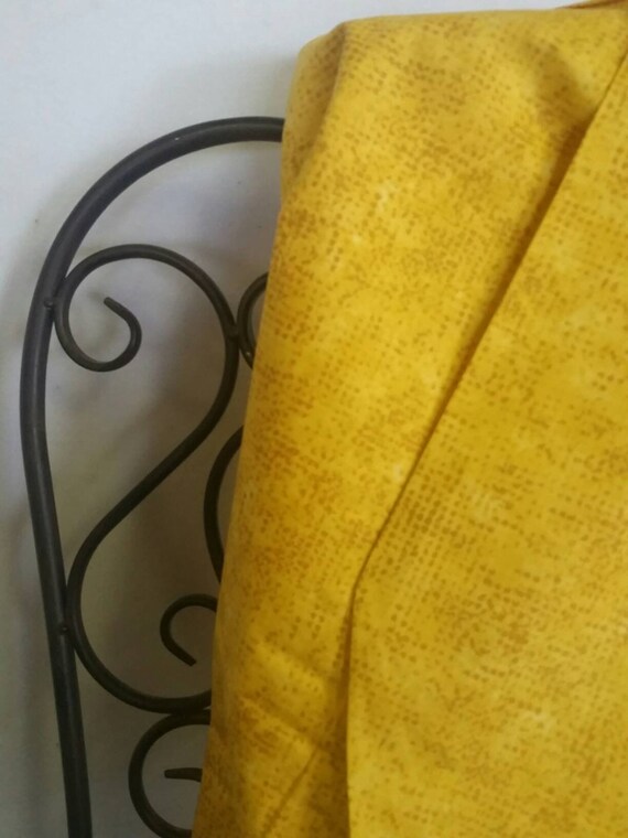 Andover Tic Tac by Kim Schaefer with Gold Background and Darker Gold Highlights Free Shipping By the Yard Fabric