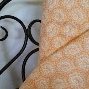 Free Shipping Quilting Fabric, 100 Percent Cotton MDG Orange Flowers