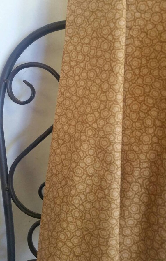 Penny Rose Garnet by Nancy Zieman in Tan Flowers 100 Percent Cotton Quilting Crafting Sewing Fabric Free Shipping