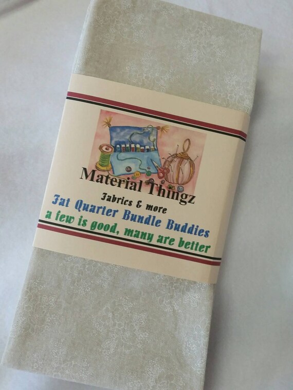 Free Shipping 8 Fat Quarter Bundle Buddies Tone-on-tone White and Eggshell 100 Percent Cotton Quilting, Sewing, Crafting Fabric