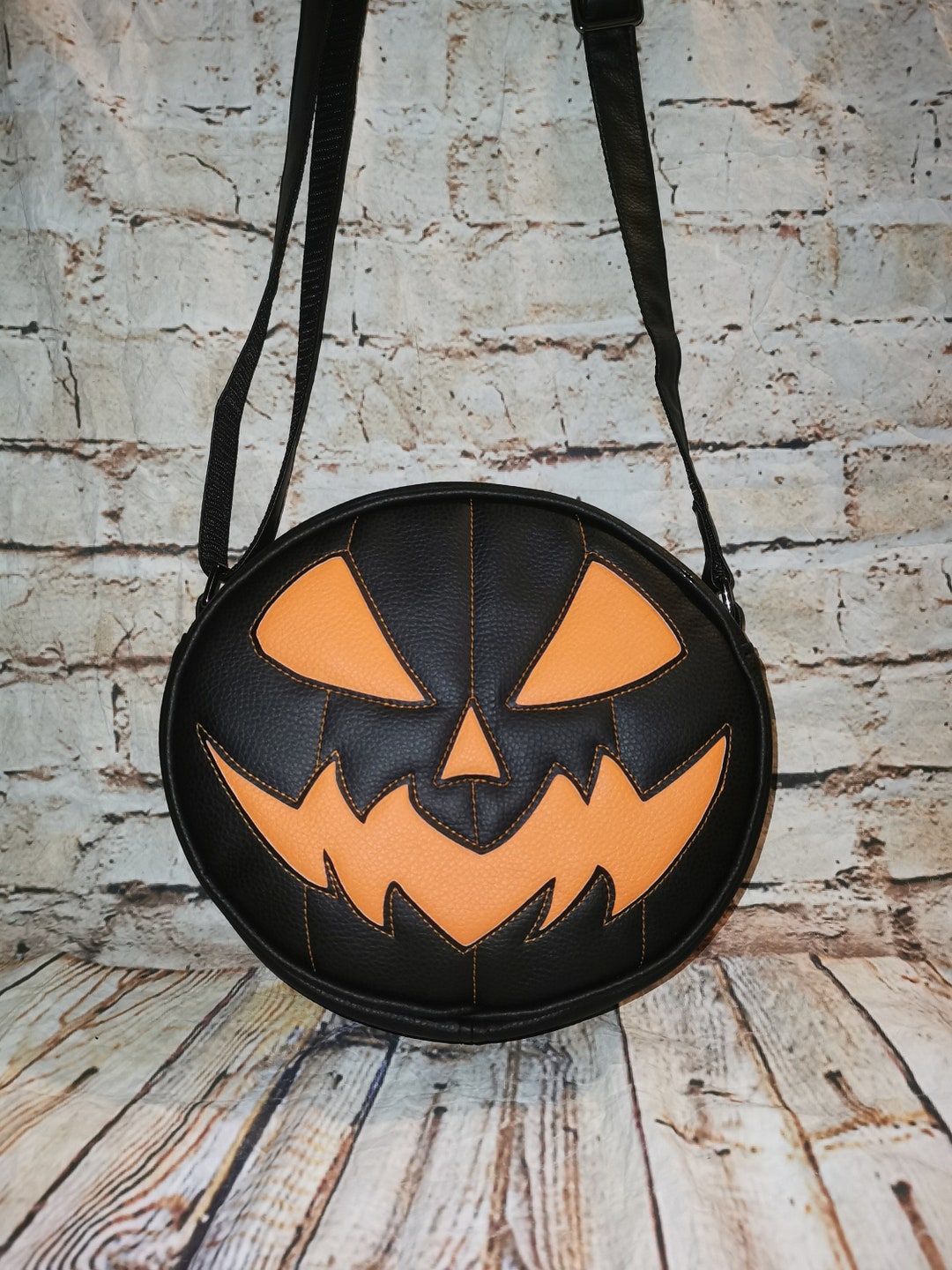 Pumpkin Bag Jack-o-lantern Purse Pumpkin Head Crossbody Design