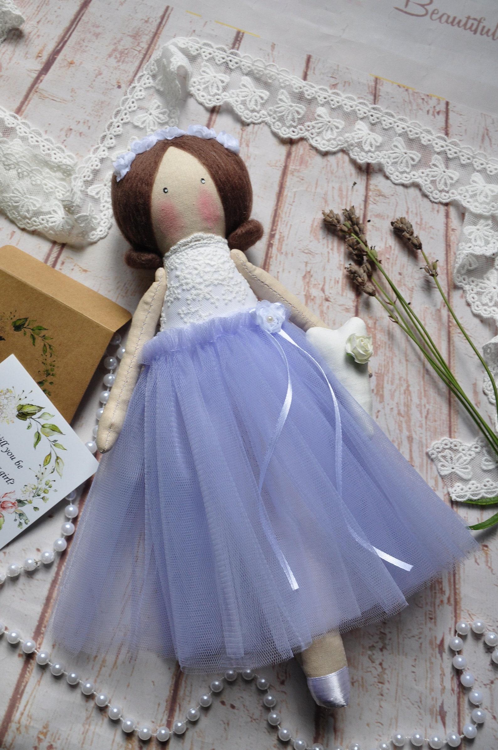 Doll 33cm Flower Girl Gift Flower Girl Proposal Bridesmaids Etsy