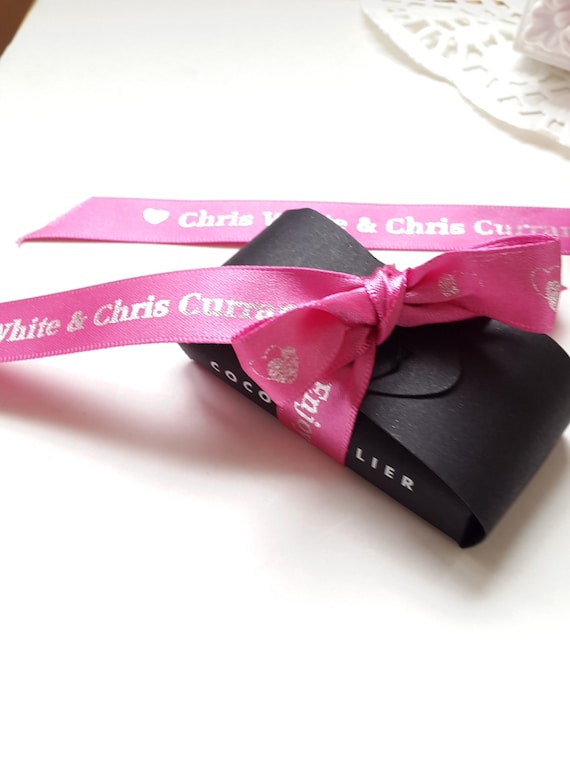 Printed 2024 ribbon wedding
