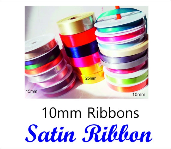 10mm Satin Ribbon Swing Tag Ribbon Tie on Ribbon Gift - Etsy