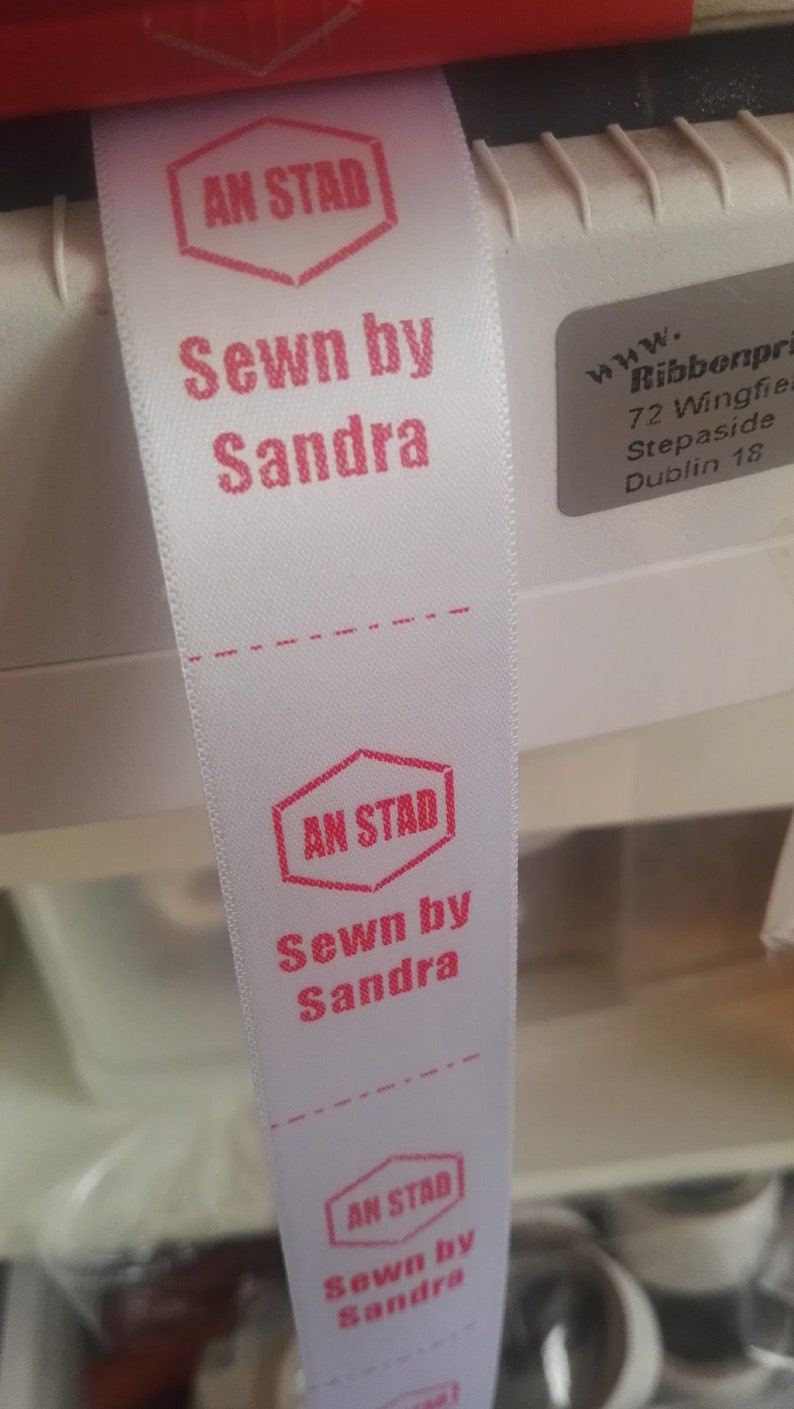 20 Personalised Garment Name Tags 25mm Printed Foldable - Etsy