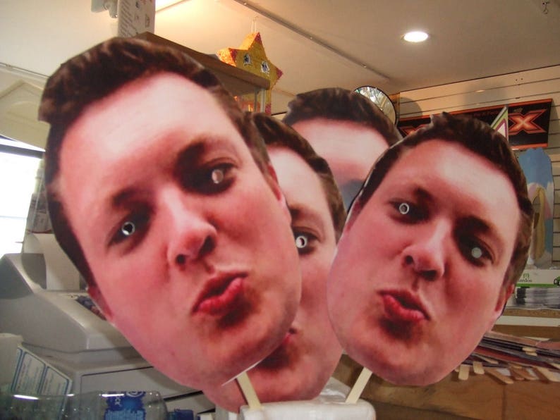 DIY Face Cut out 20's Face Props Custom made | Etsy