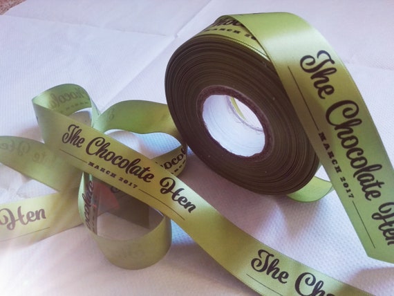 custom printed ribbon logo