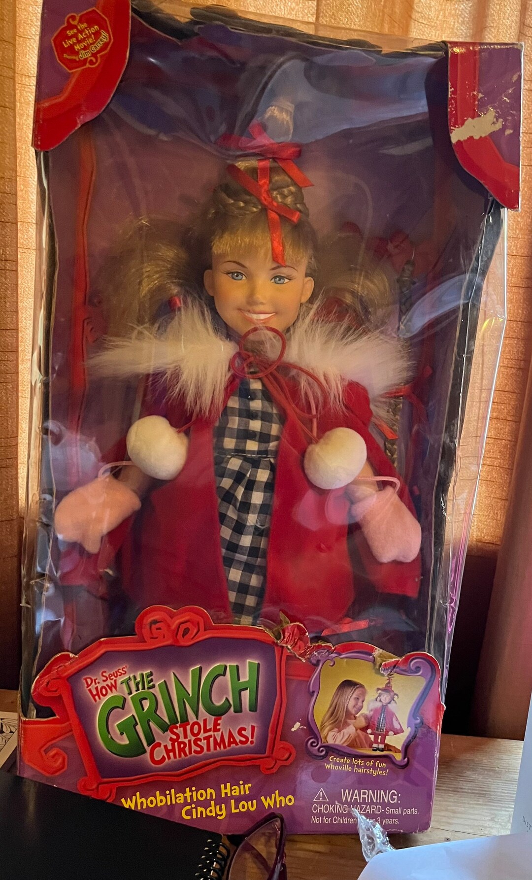 Vintage Whobilation Hair Cindy Lou Who Doll From the Grinch Etsy