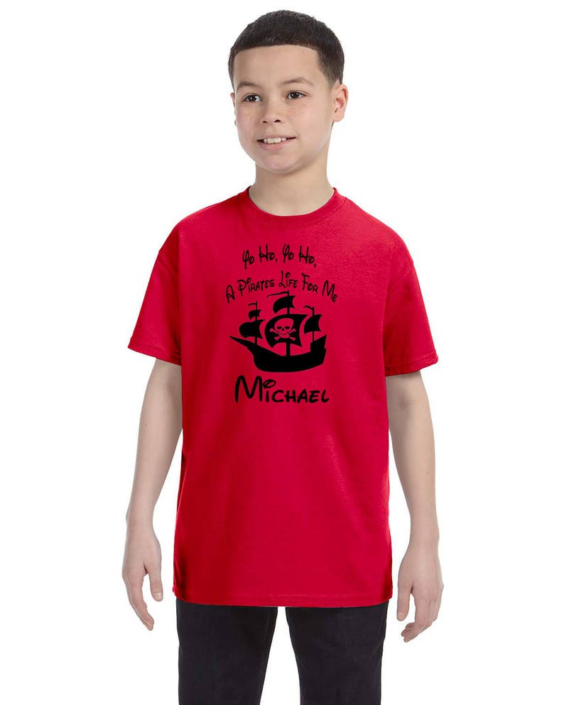 Funny shirt Vacation Shirt A Pirate/'s Life For Me shirt Youth T-Shirt Mickey Mouse shirt Yo Ho Yo Ho Toddler T-Shirt