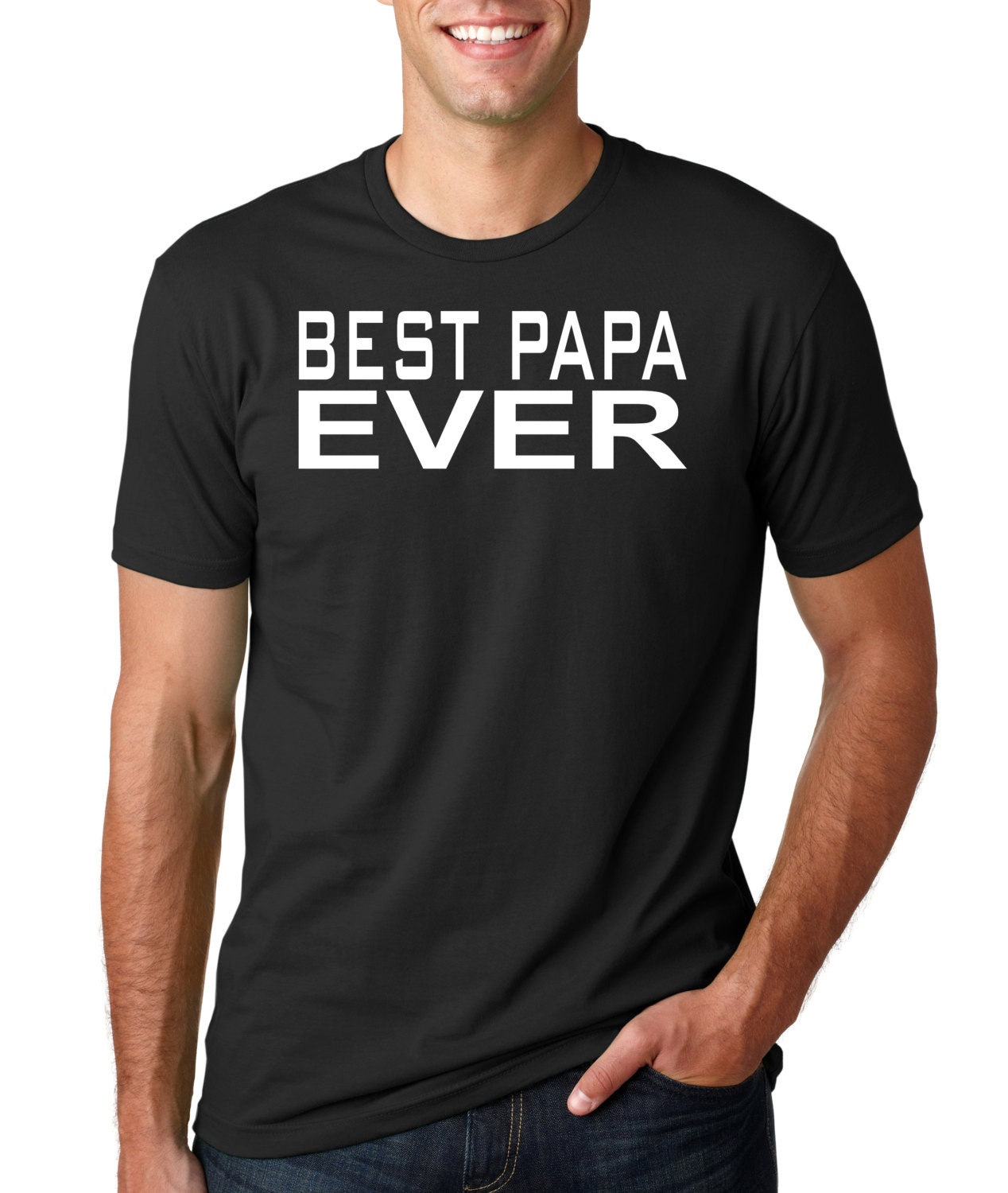 BEST PAPA EVER Birthday Shirt Dad Shirt Vintage - Etsy